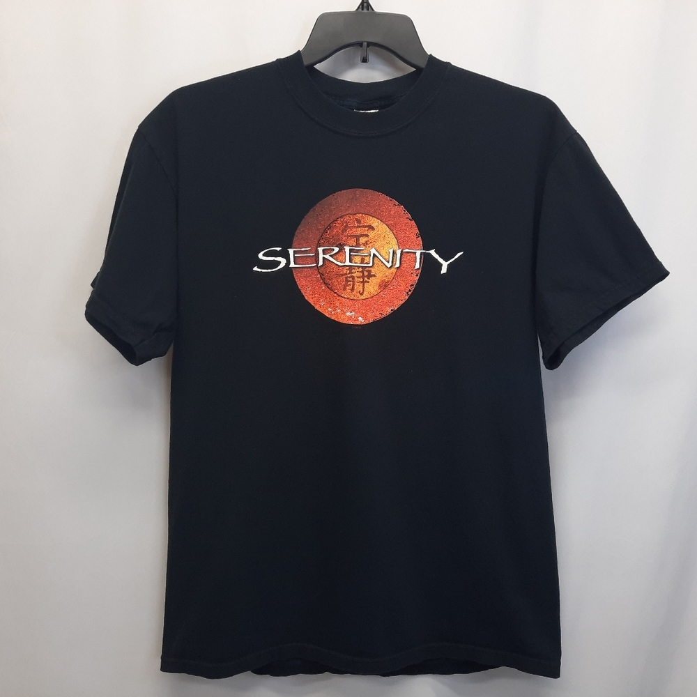 2005 Serenity "FireFly" Movie Promo Short Sleeve Tshirt Sz L Sci-Fi Films